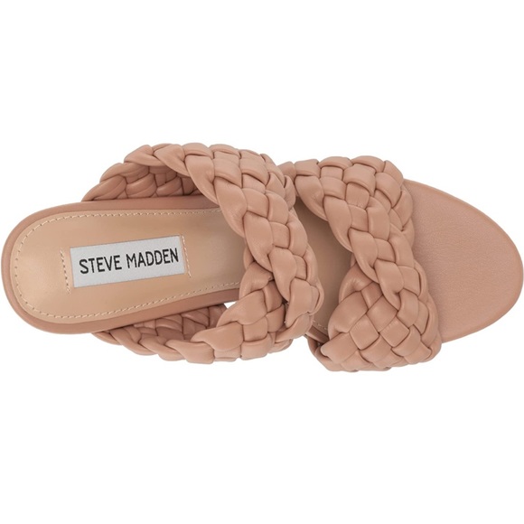 STEVE MADDEN Twisted Braided Heel Sandals - Picture 3 of 10